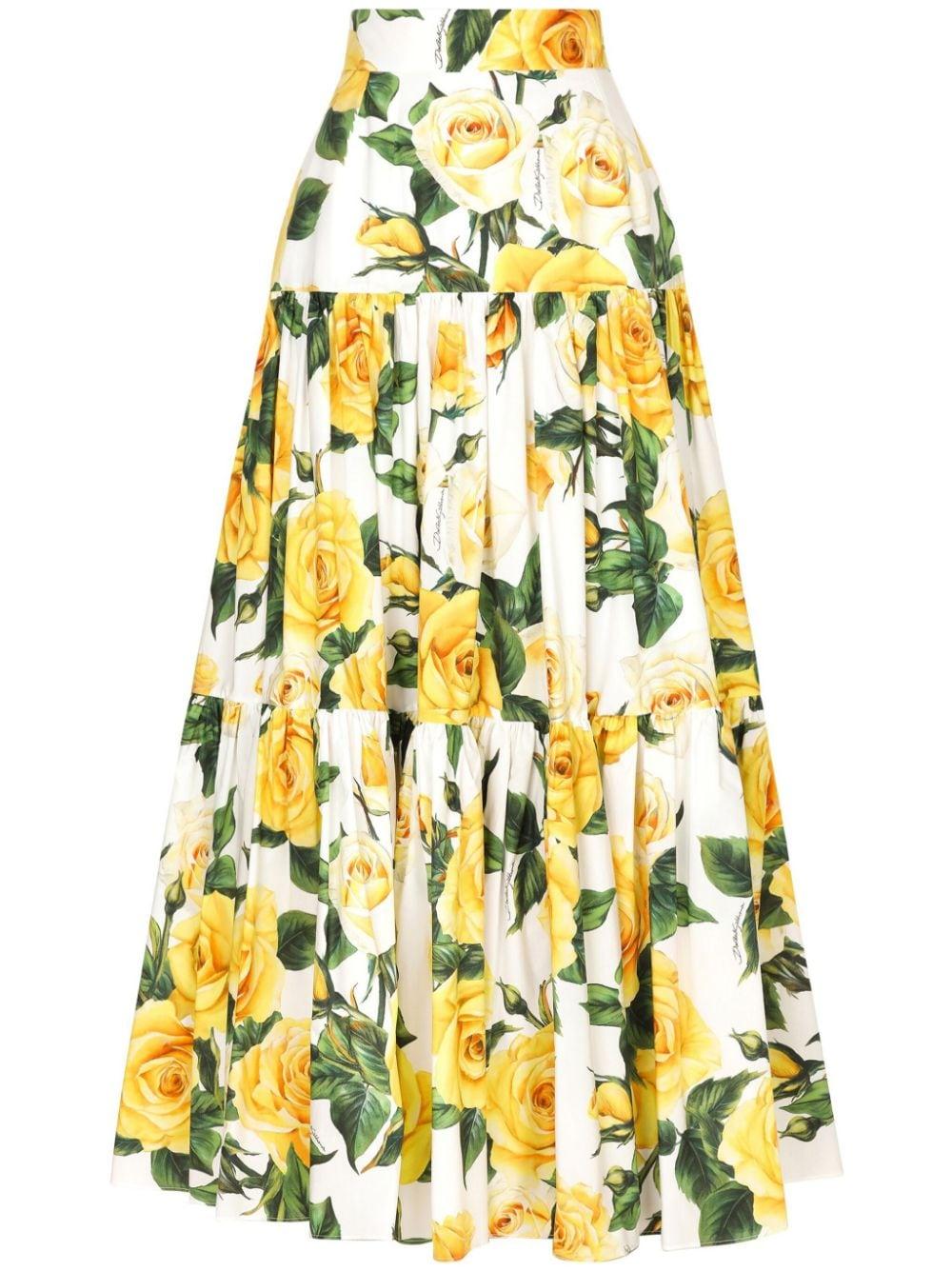 Dolce and gabbana maxi skirt top
