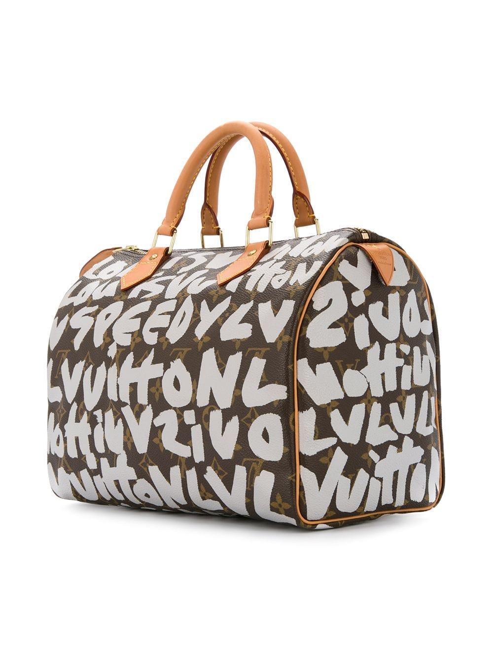 Louis Vuitton Vintage Brown Monogram Graffiti Limited Edition Speedy 30  Canvas Handbag, Best Price and Reviews