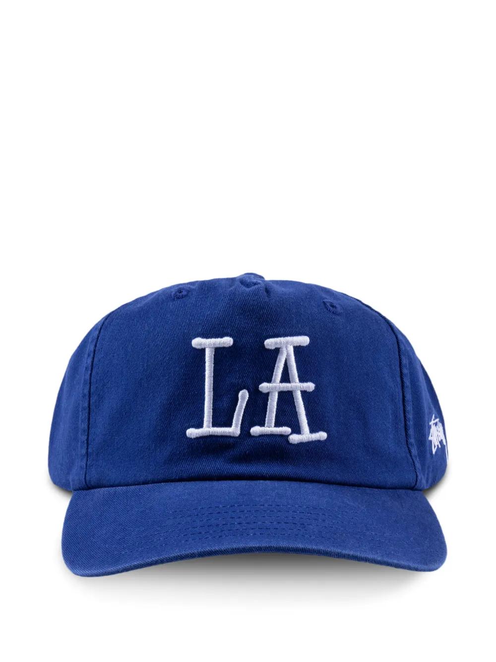 Stussy La Chapter Embroidered Cap in Blue for Men | Lyst