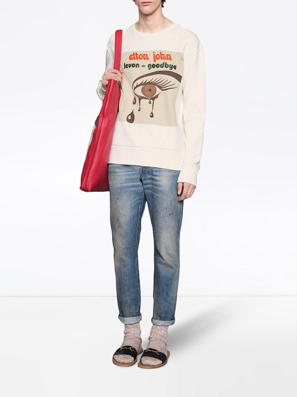 Gucci elton john sweatshirt Clearance