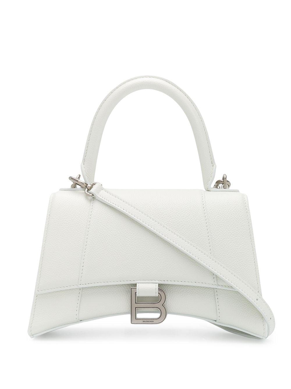 Balenciaga Hourglass S Tote Bag in White - Lyst