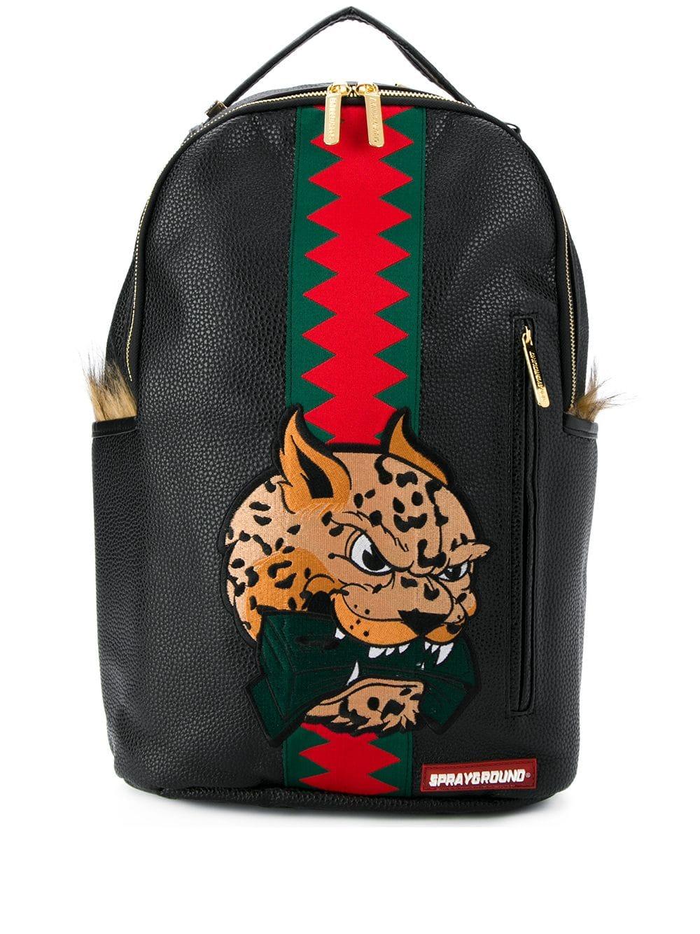 sprayground leopard backpack