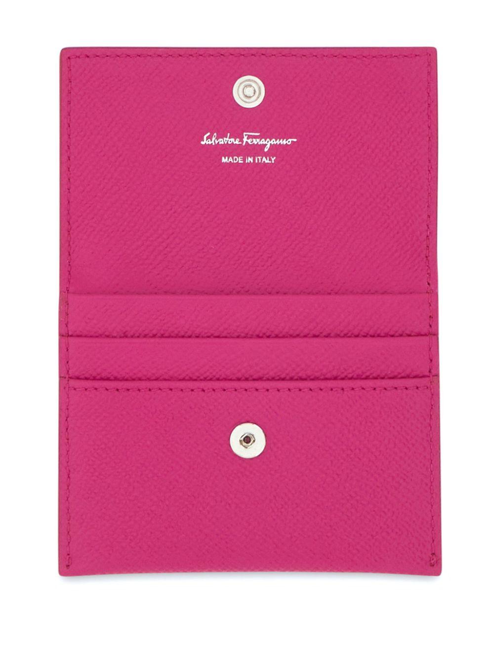 Ferragamo レディース ピンク ガンチーニ カードケース 財布 & カード  