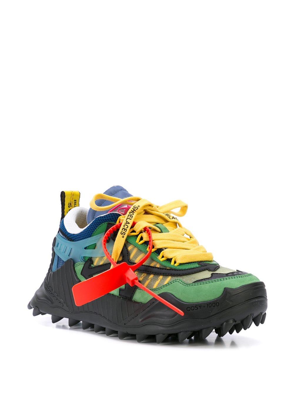 Off-White c/o Virgil Abloh Odsy-1000 Sneakers in Green - Lyst