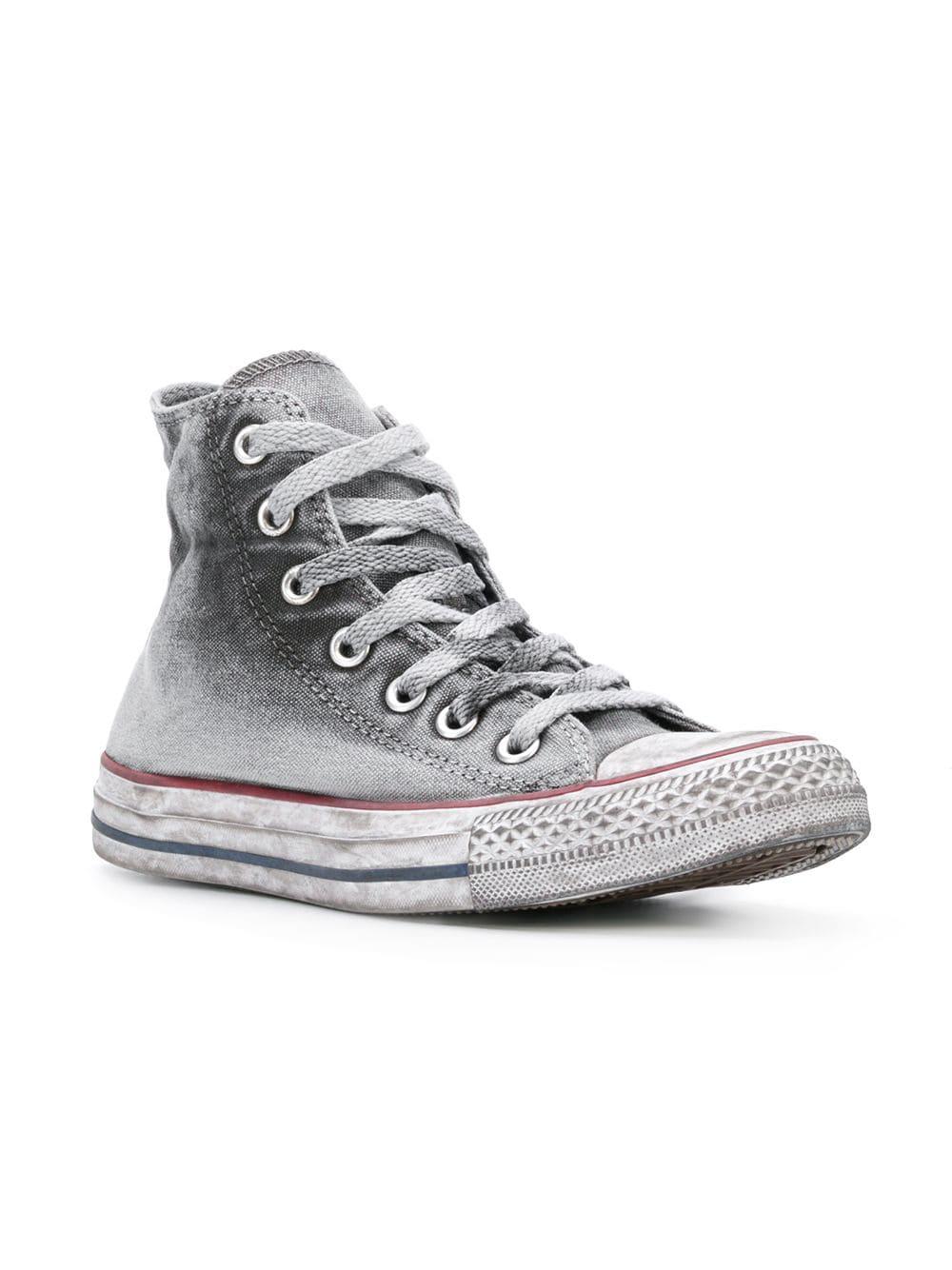 converse grey high cut