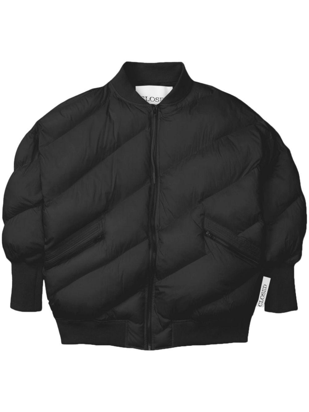 Closed レディース ブラック キルティング ボンバージャケット Closed レディース ブラック キルティング ボンバージャケット