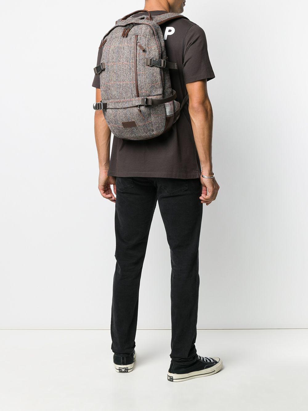 Eastpak Leather X Harris Tweed Floid Backpack in Grey (Gray) for Men - Lyst