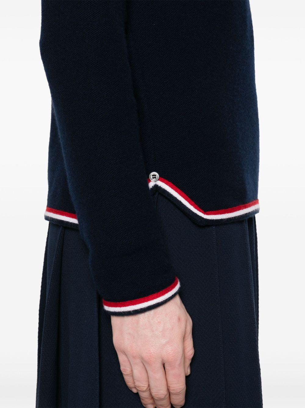 Thom Browne レディース ブルー Rwbストライプ カシミアプル Thom Browne レディース ブルー Rwbストライプ カシミアプル