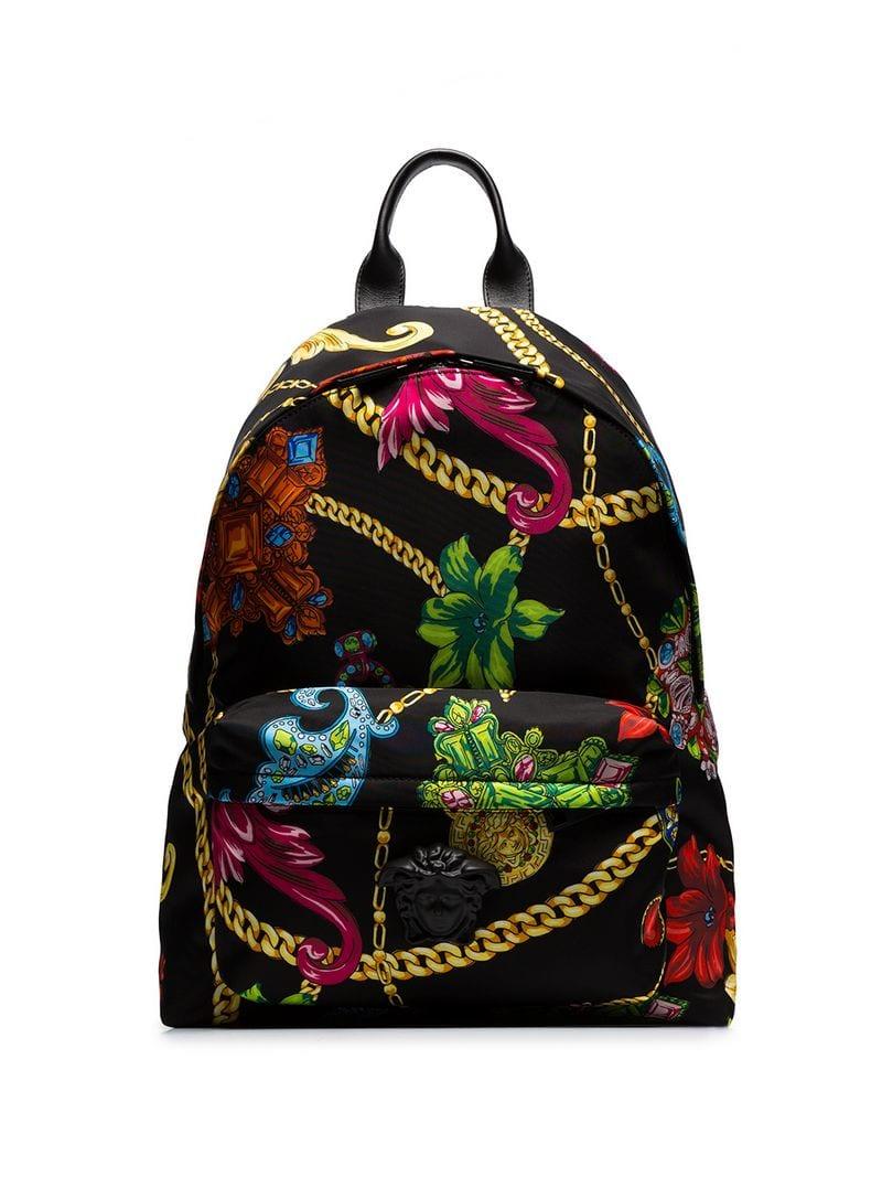 multi coloured backpack