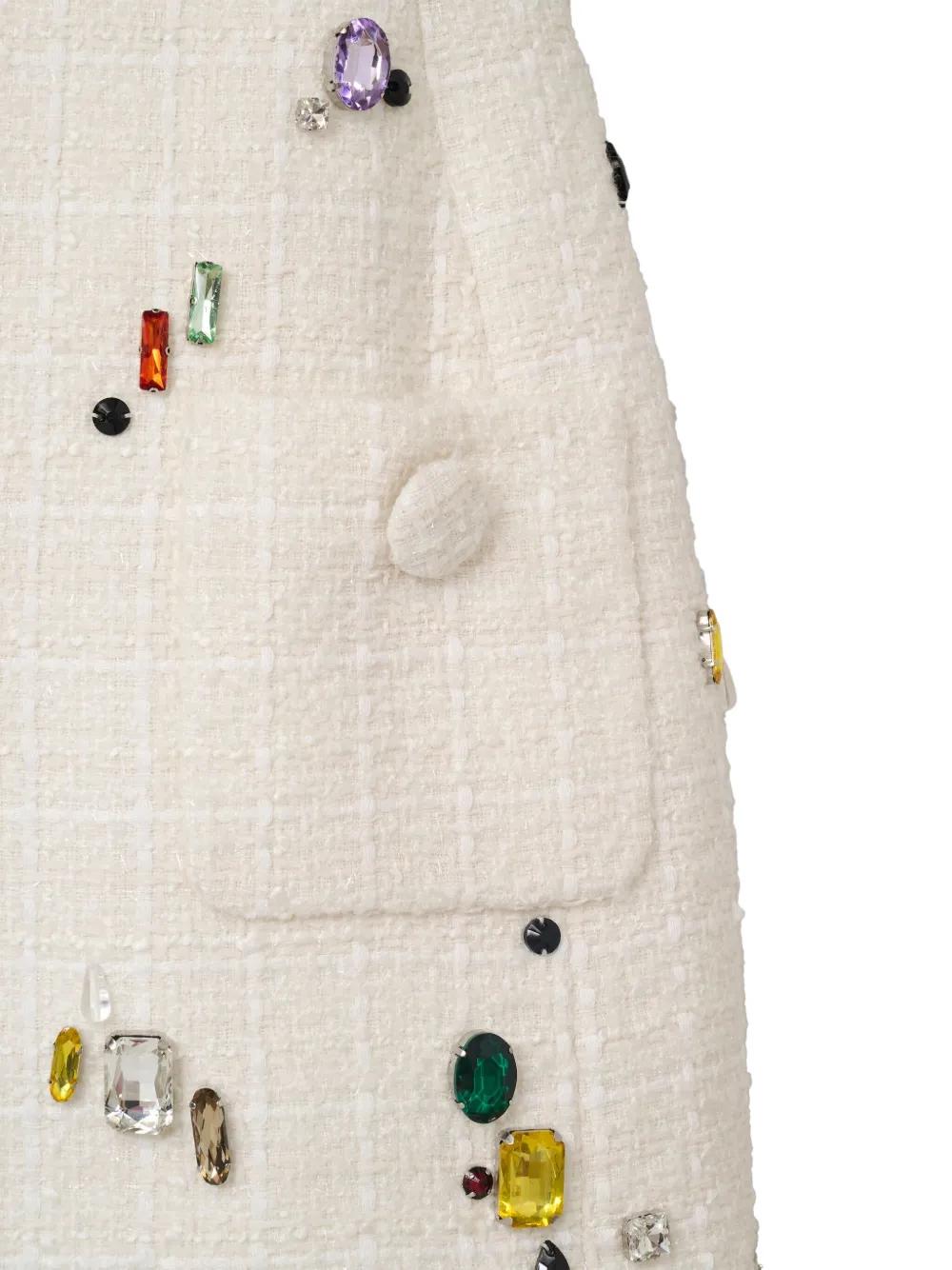 Marc Jacobs Crystal-Embellished Mini Dress in Natural | Lyst Marc Jacobs Crystal-Embellished Mini Dress in Natural | Lyst