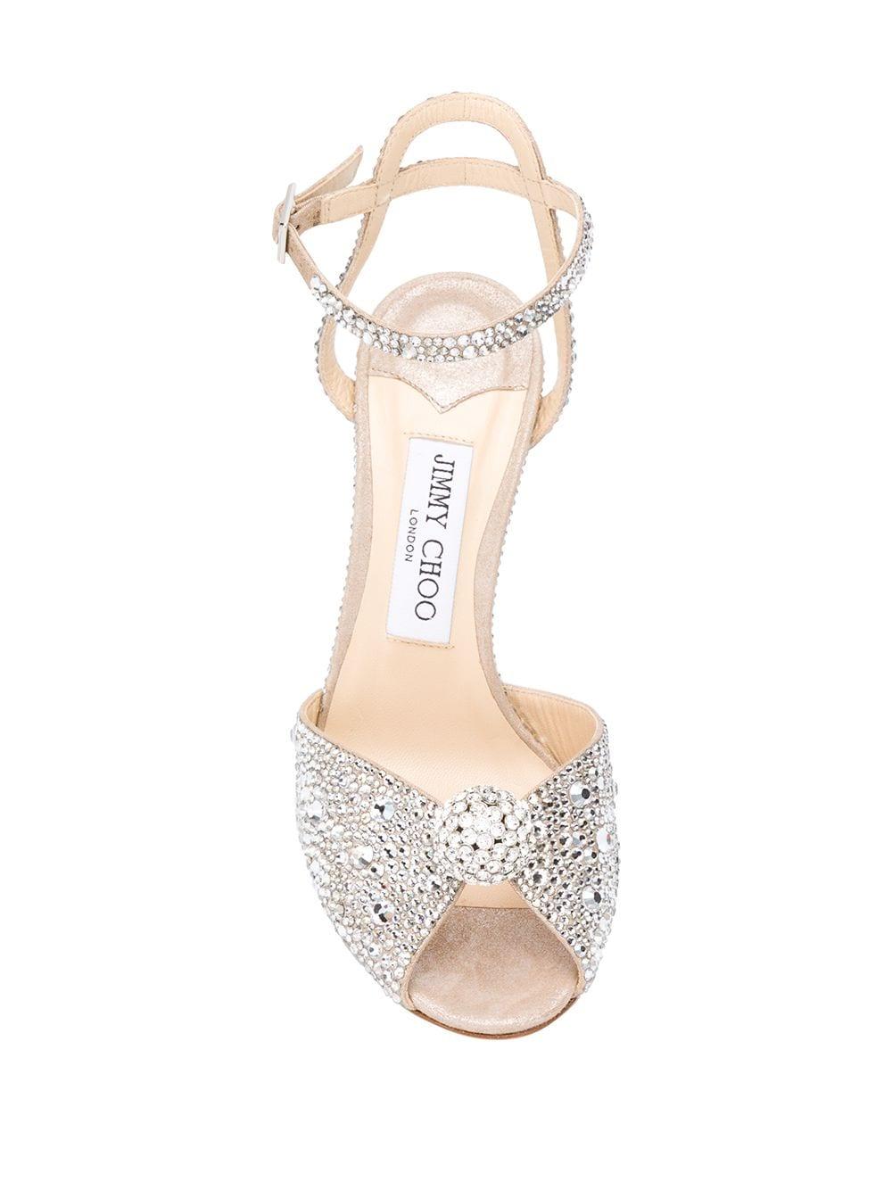 jimmy choo sacora shimmery glitter cocktail sandals