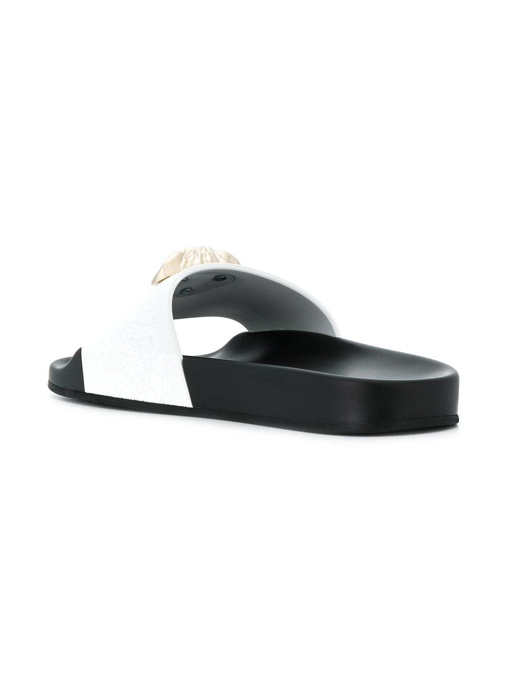versace chain rubber pool slides