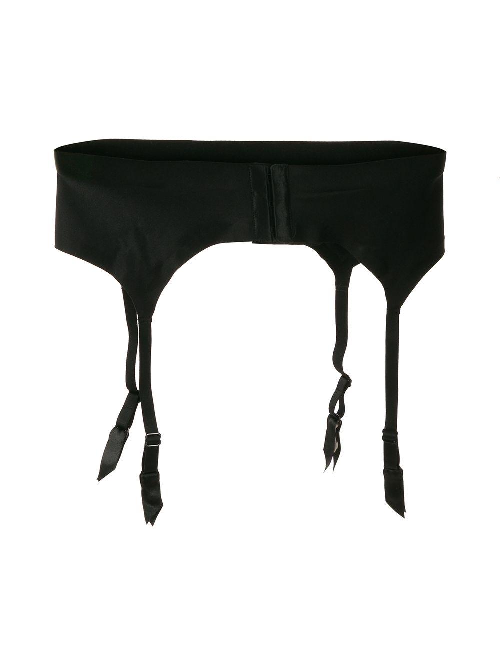 Wolford Satin Suspender Belt in Black Lyst
