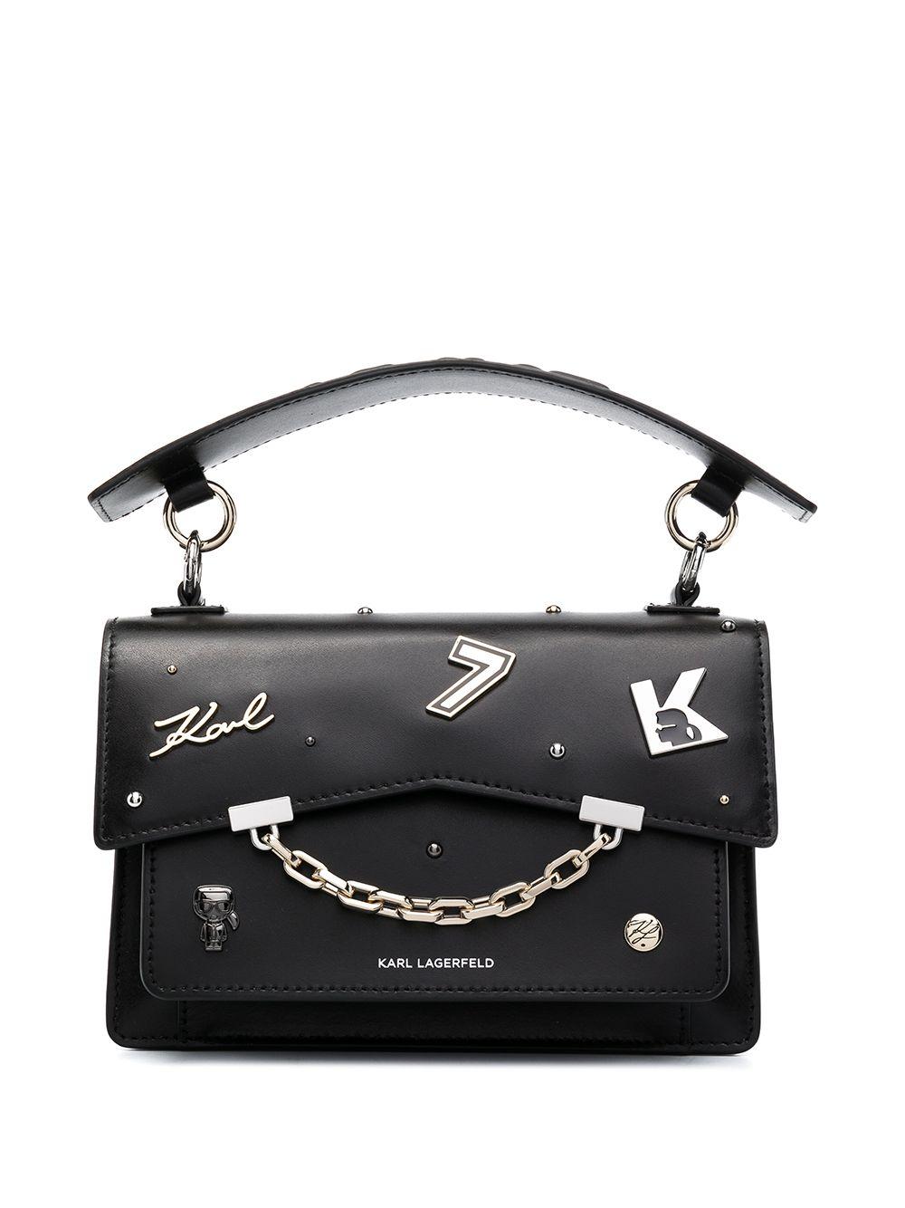 Sac porté épaule K/Karl Seven Pins Karl Lagerfeld en coloris Noir | Lyst