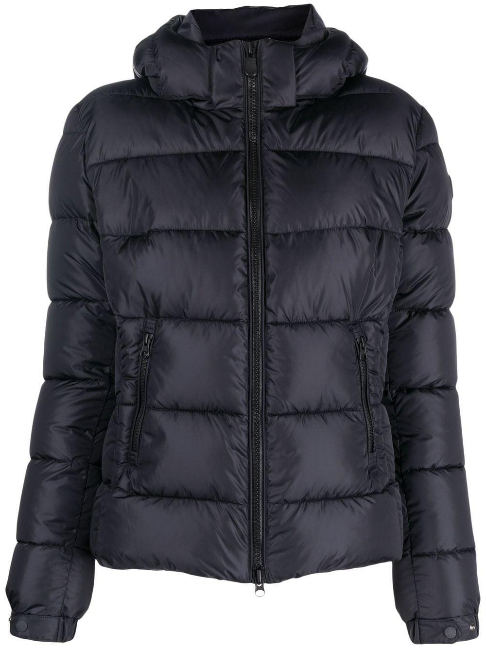 Save The Duck Cropped Puffer Jacket in Black | Lyst Canada