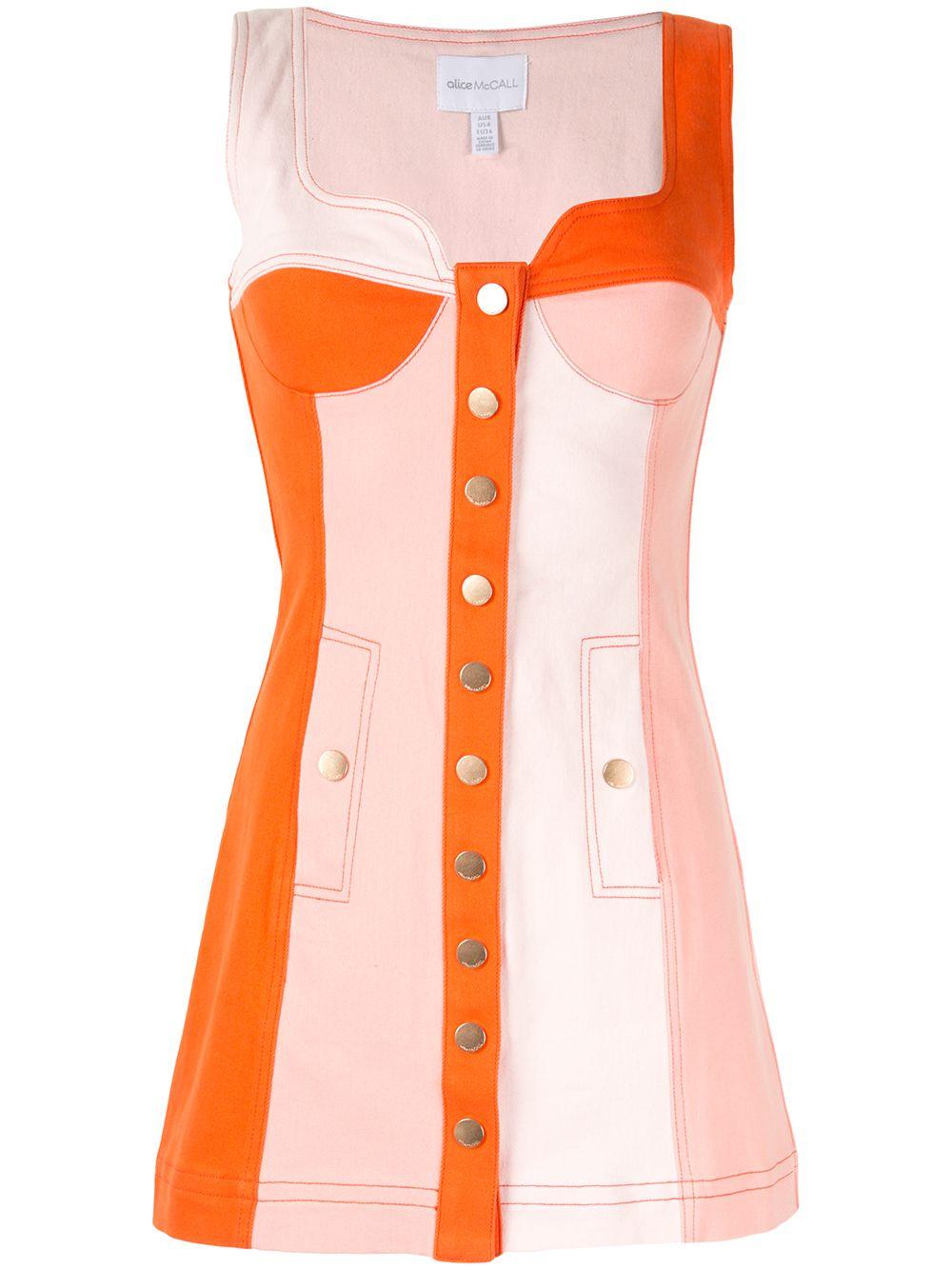 Alice McCALL Chelsea Hotel Panelled Mini Dress in Orange | Lyst