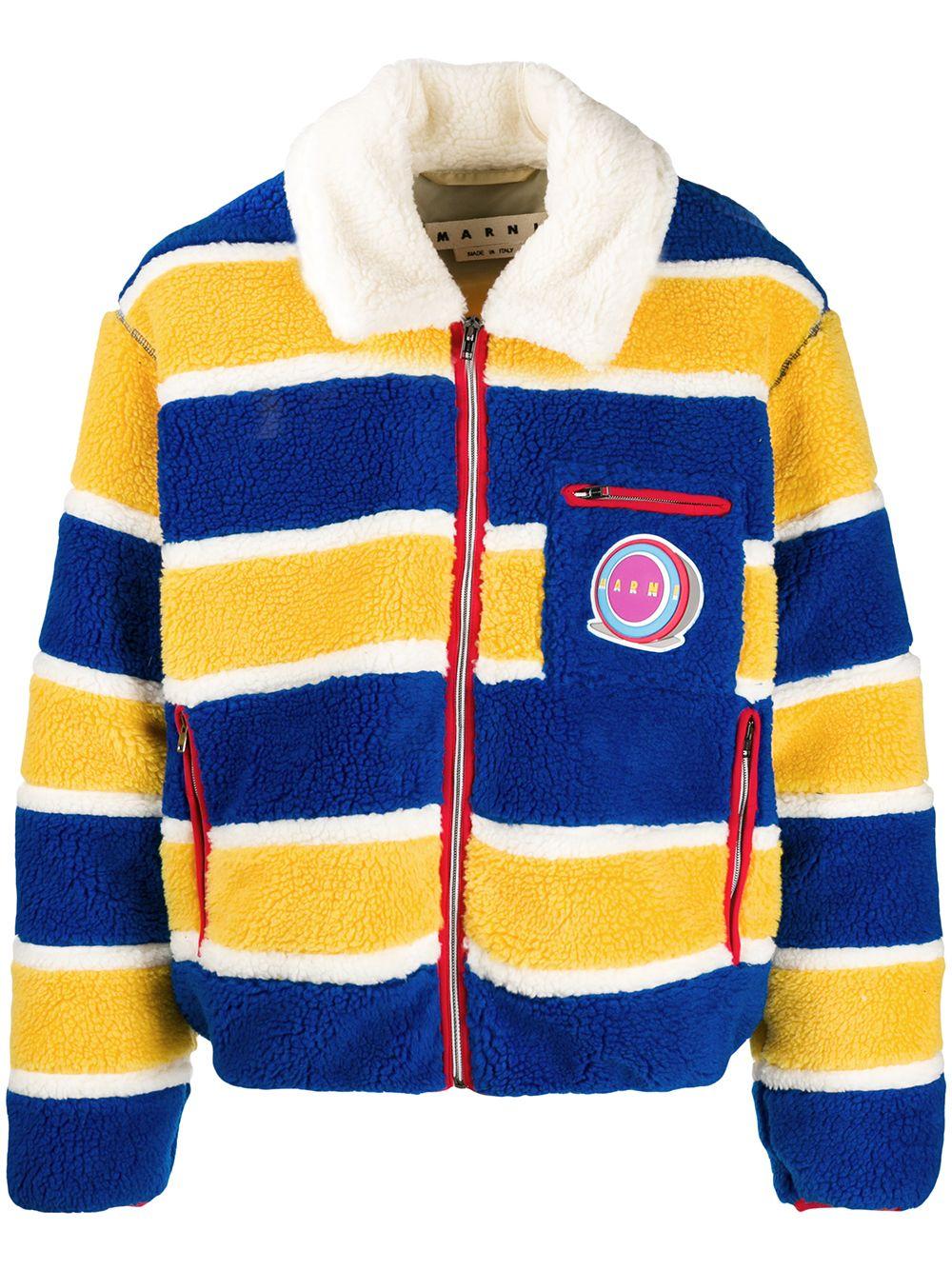 yellow fleece sweater