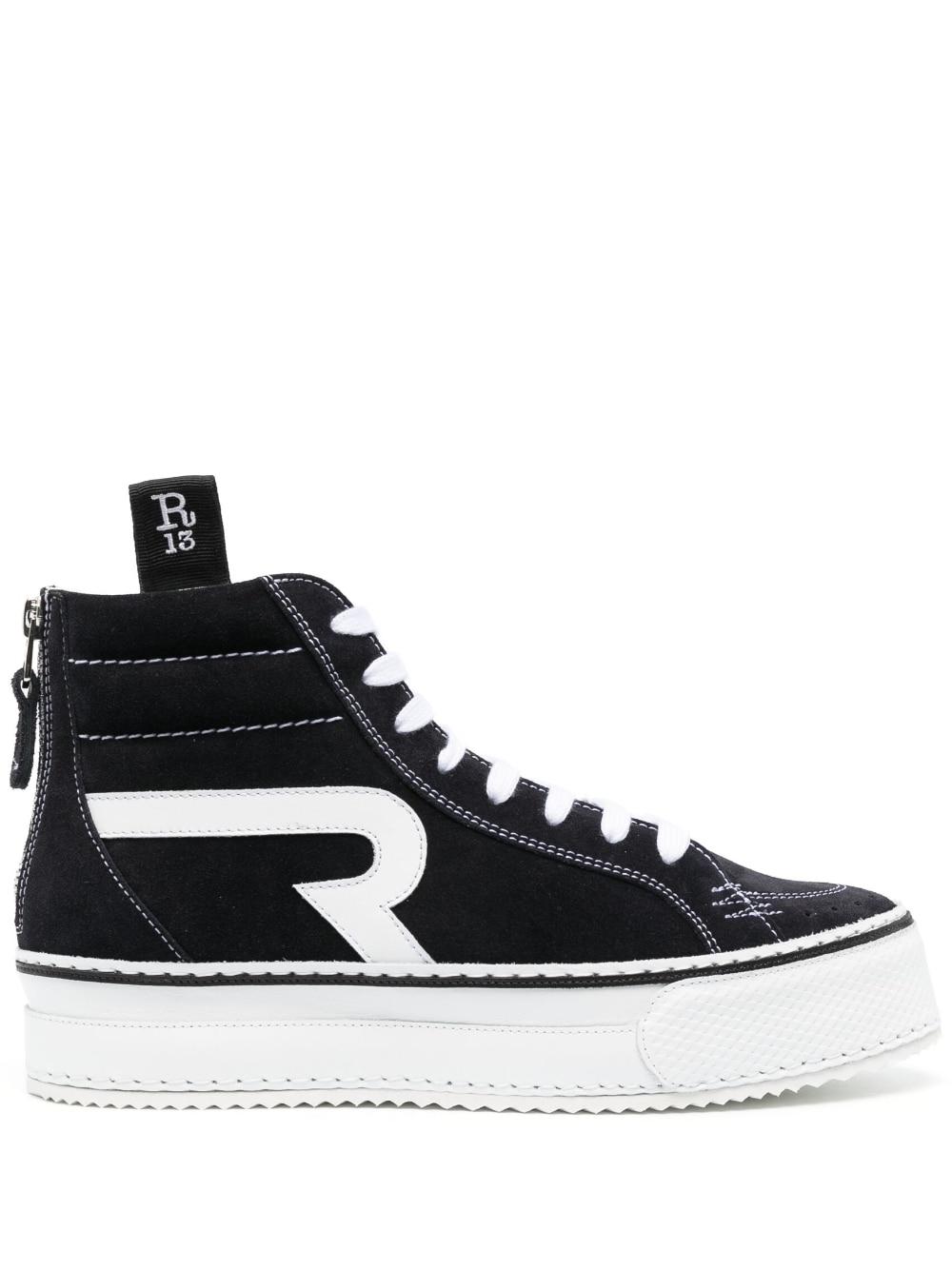 R13 Rogue Hightop Sneakers in Black Lyst