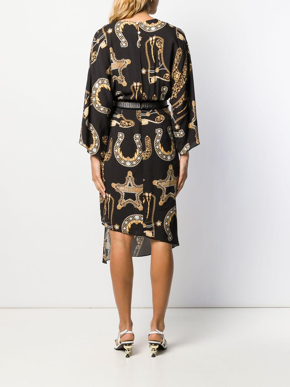 versace wrap dress