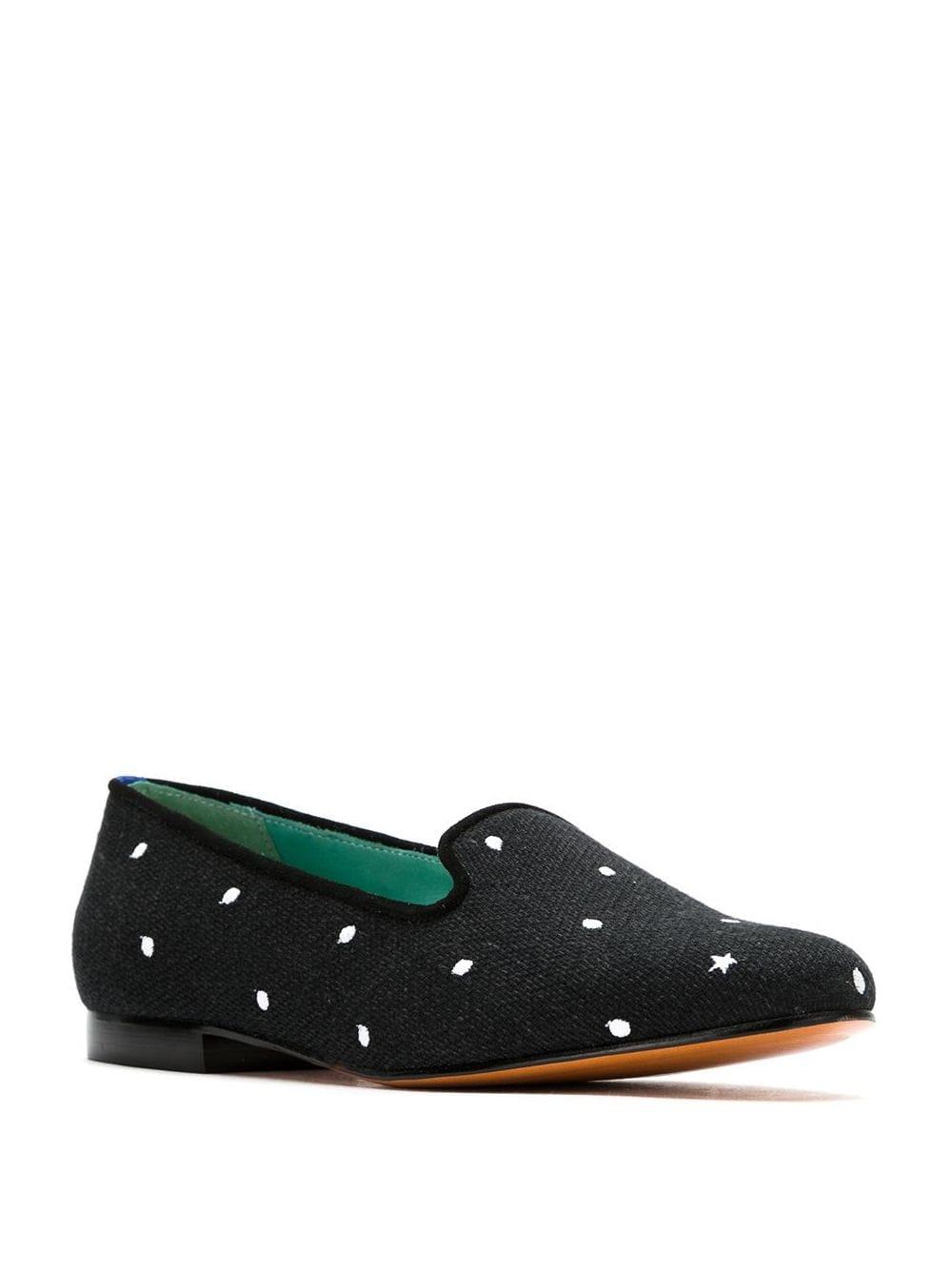 Blue Bird Shoes Petit Pois Loafers in Black - Lyst