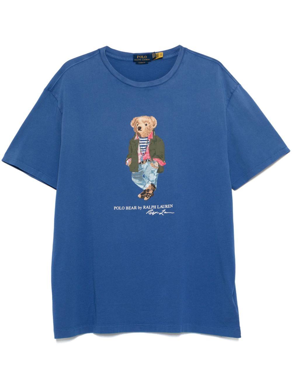 Polo Ralph Lauren Polo Bear T Shirt in Blue for Men Lyst UK