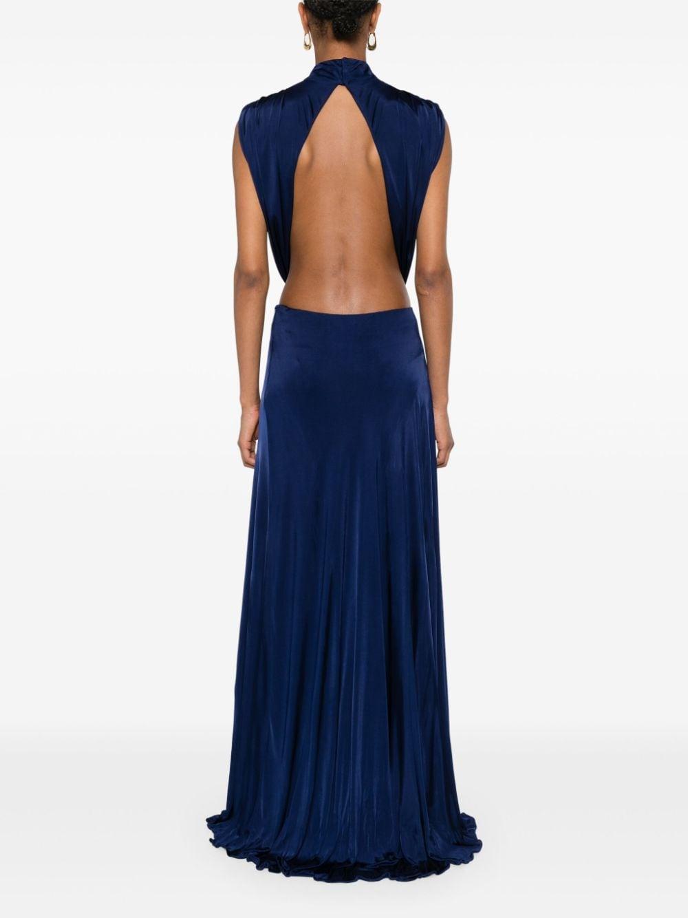 Loewe Belted Gown in Blue | Lyst