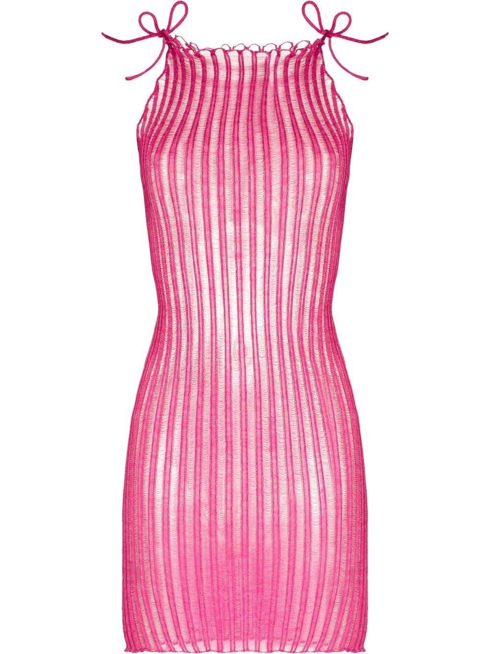 a. roege hove Patricia Ribbed-knit Minidress in Pink | Lyst