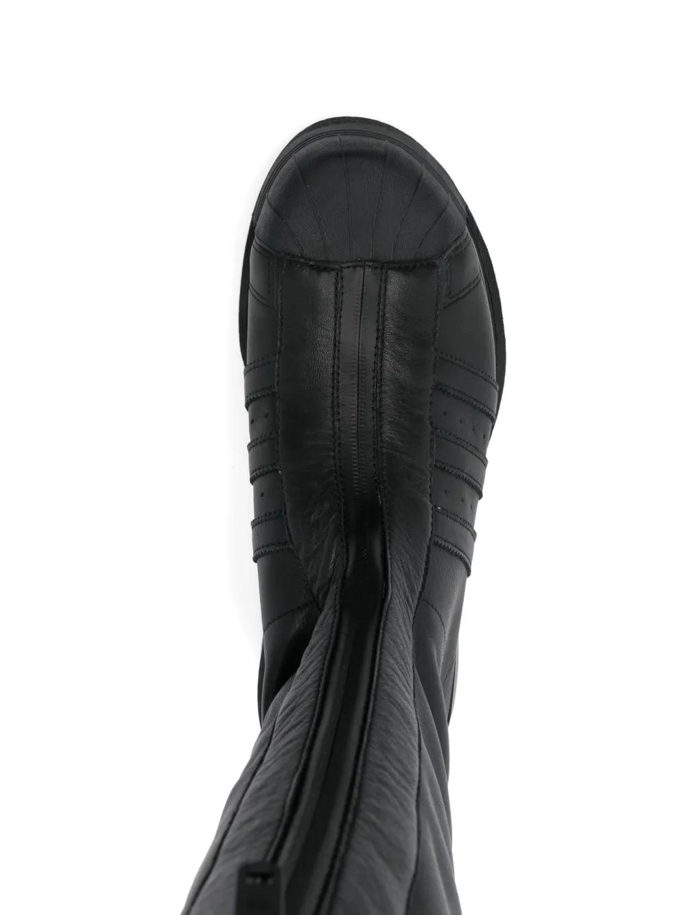 Y-3 Zip-Front Platform Boots in Black for Men | Lyst