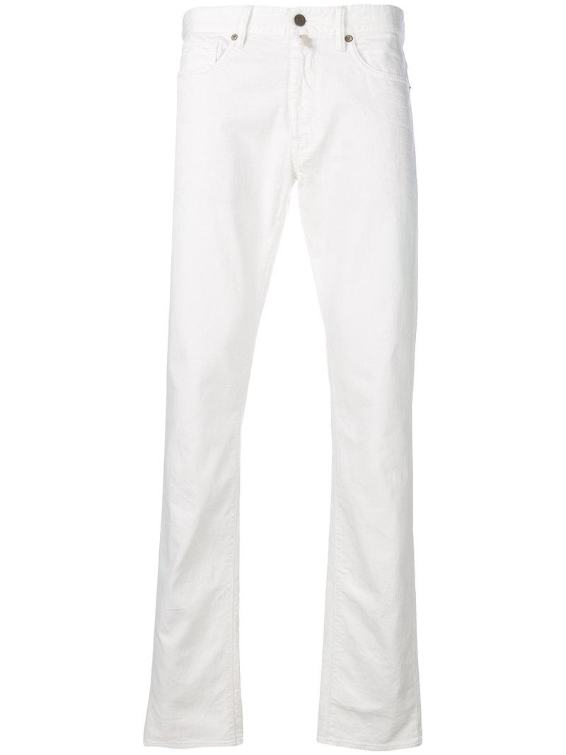 Incotex Denim Sky Slim Jeans in White for Men | Lyst