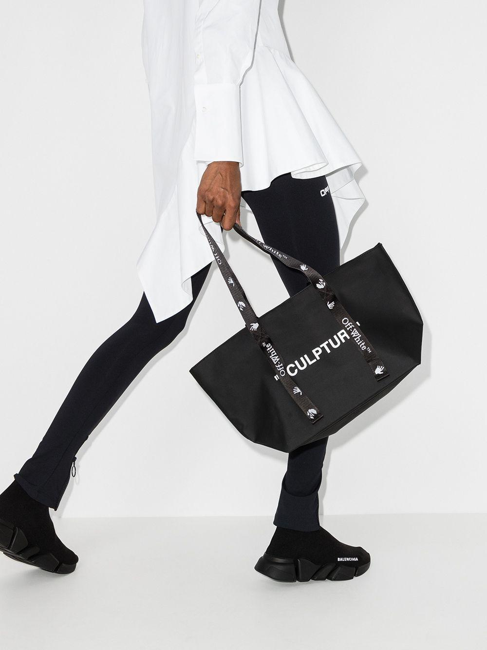 Off-White c/o Virgil Abloh Black Small Sculpture Tote Bag | Lyst