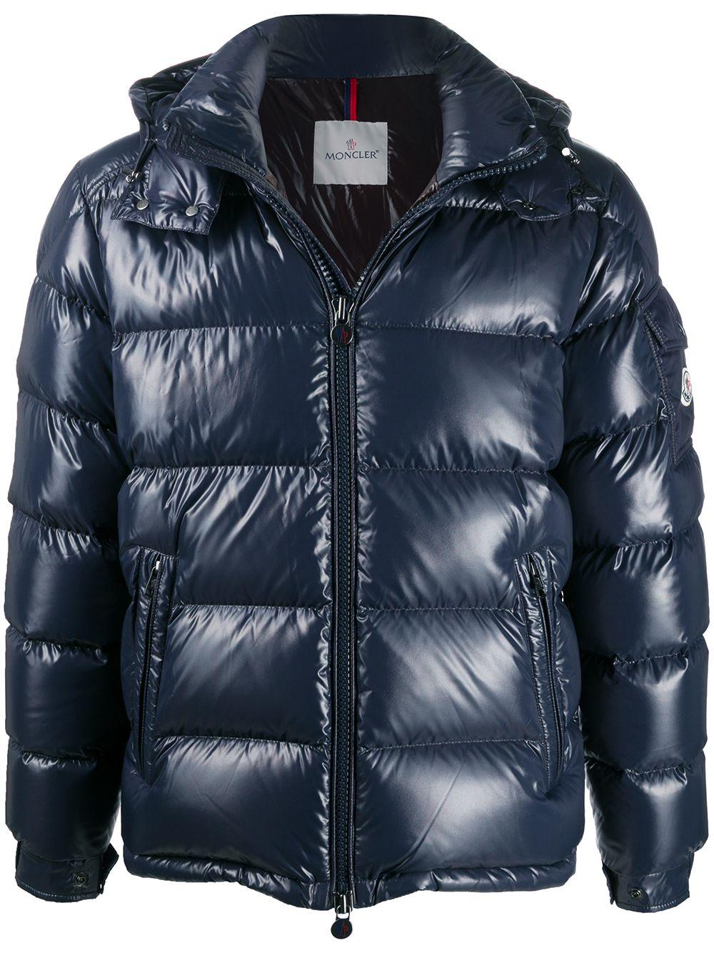 Moncler Maya Puffer Jacket in Blue for Men - Lyst