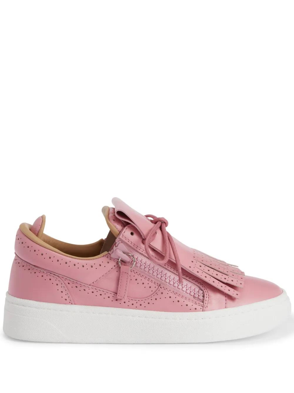 Giuseppe Zanotti Gz-94 Perforated Leather Sneakers in Pink Lyst UK