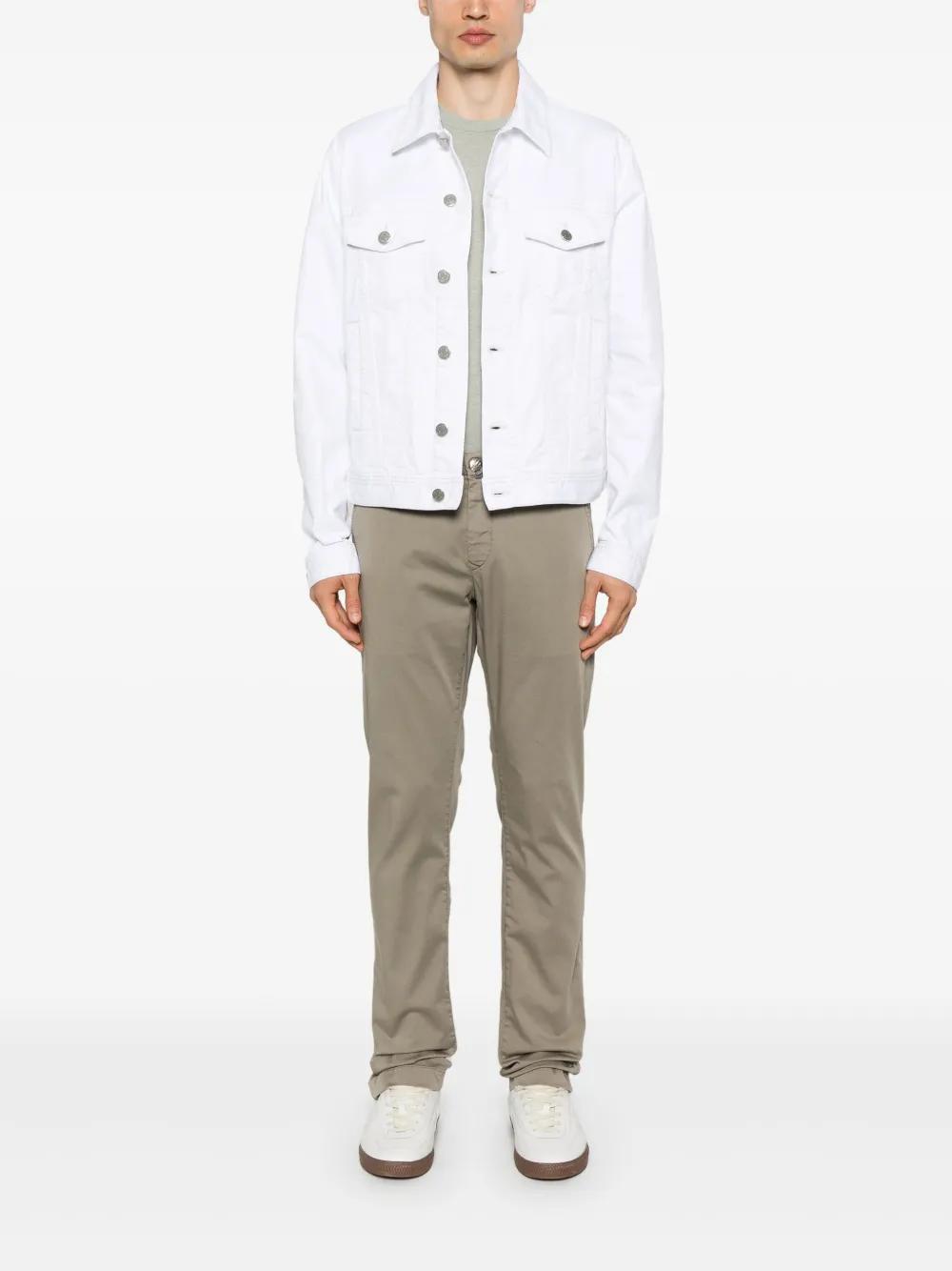 Jacob Cohen Denim Jacket in White for Men | Lyst