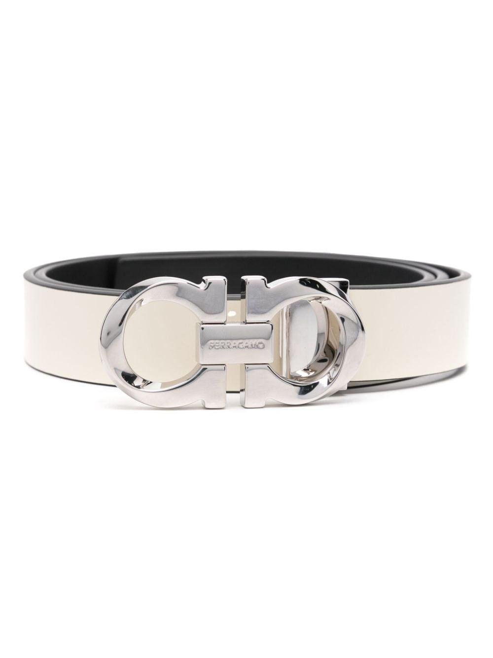 Farfetch White Belt Silver Buckle White Industrial Belt Outfit Off - Main Image