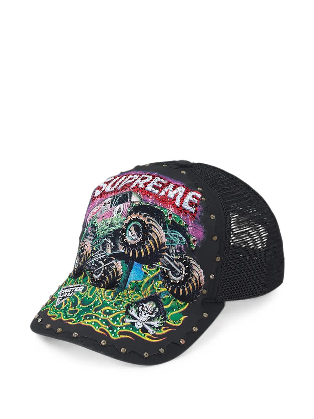 Supreme X Monster Jam Grave Digger Mesh-Back Cap in Green for Men