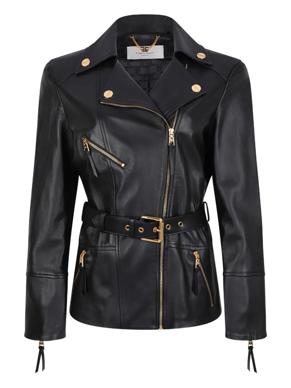 Elisabetta Franchi Leather jackets for Women | Online Sale up to