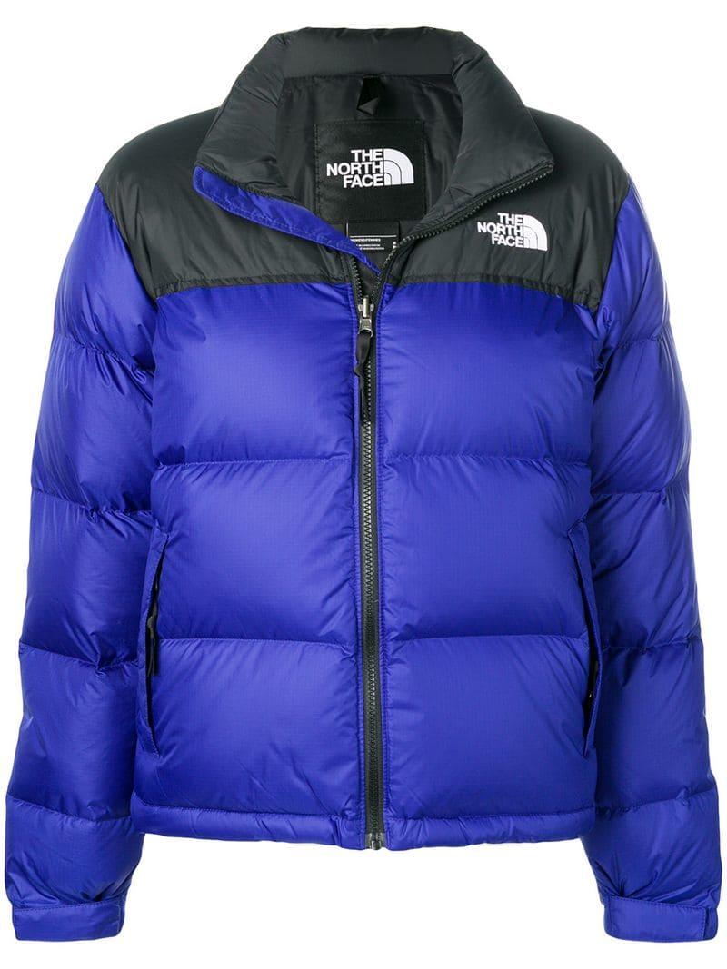 The North Face Puffer Jacket in Blue | Lyst