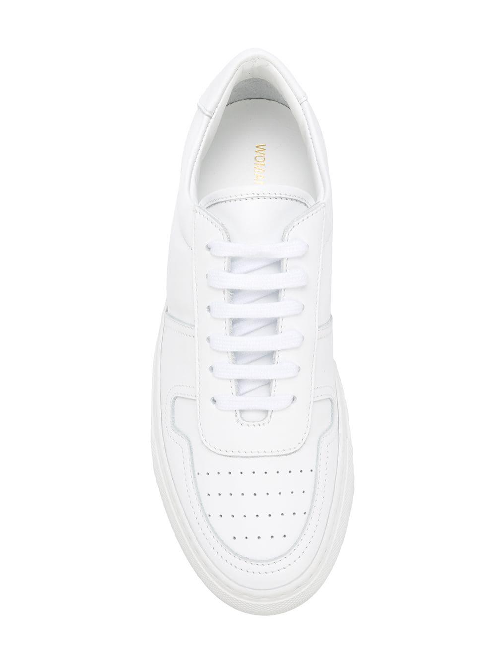 Common Projects Leather Bball Low Sneakers in White - Lyst