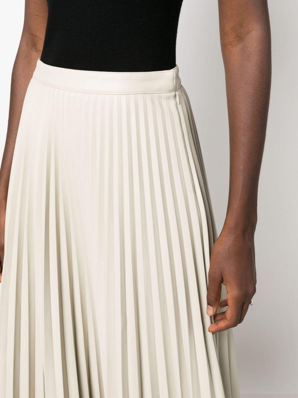 PROENZA SCHOULER WHITE LABEL High-waisted Pleated Skirt in Natural | Lyst