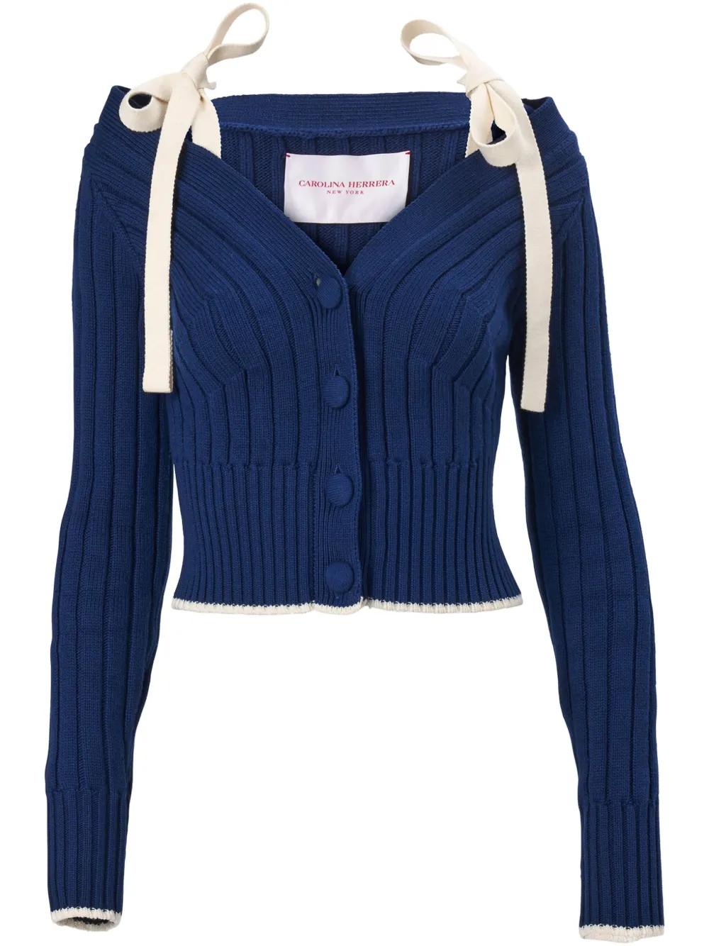 CAROLINA HERRERA カーディガン Cropped Cardigan - Ready - To - Wear | Carolina Herrera