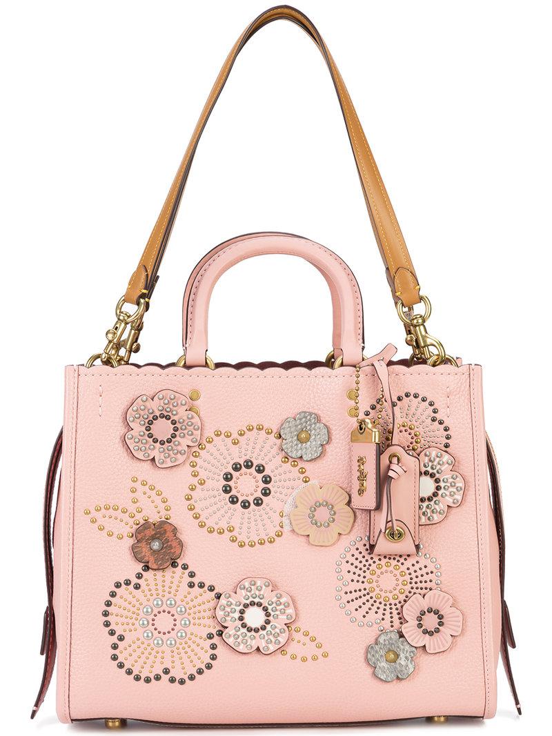 COACH Tea Rose Rogue Bag in Pink | Lyst