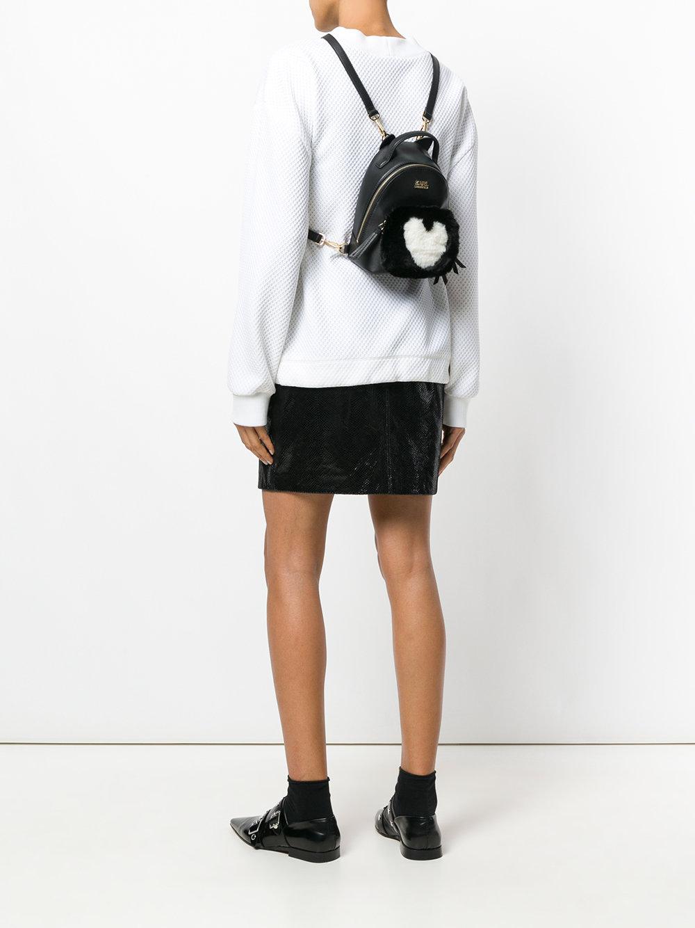 Karl Lagerfeld Leather K/love Mini Backpack in Black - Lyst