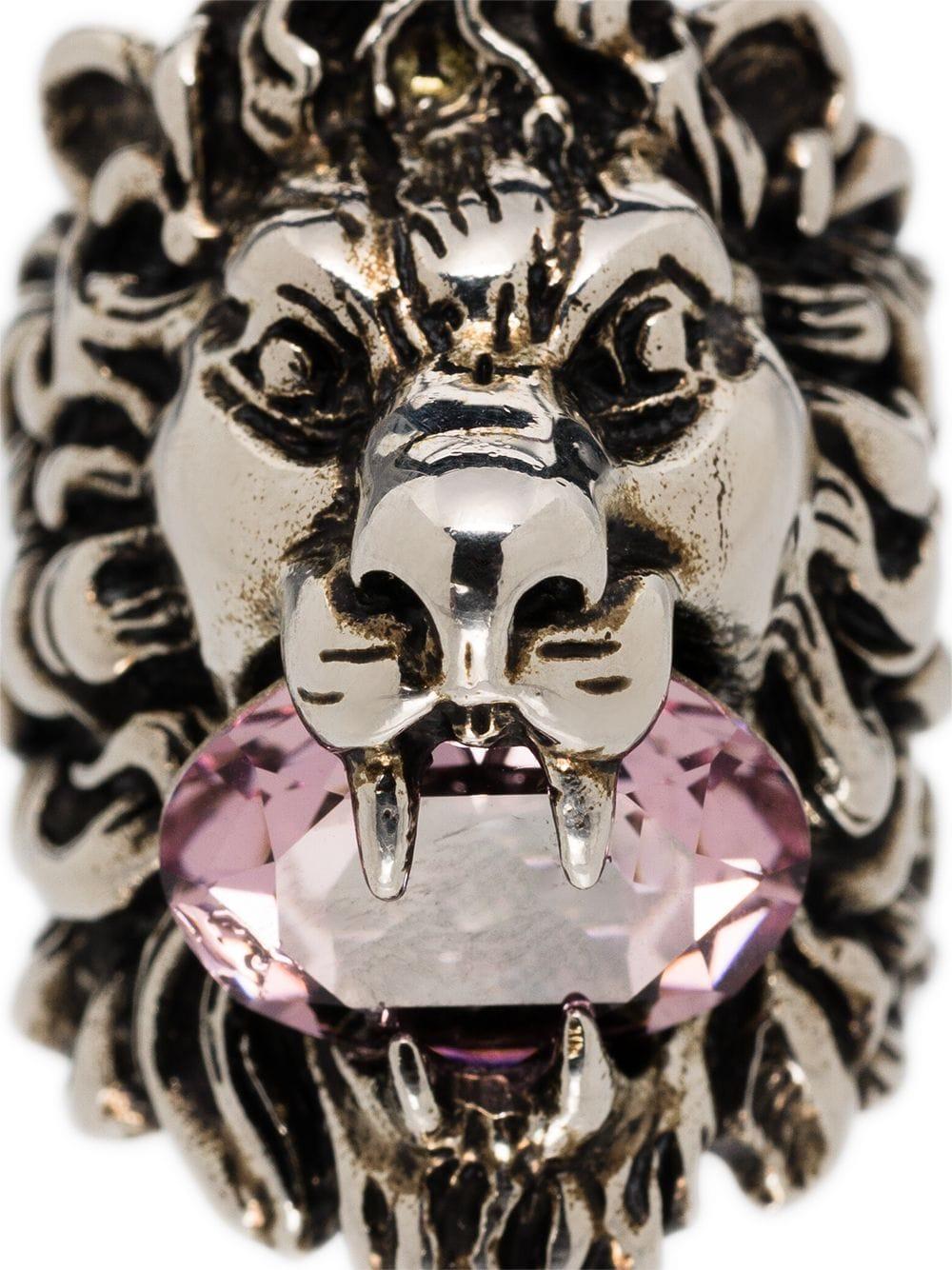 Gucci Lion Head Ring in Silver (Metallic) Lyst