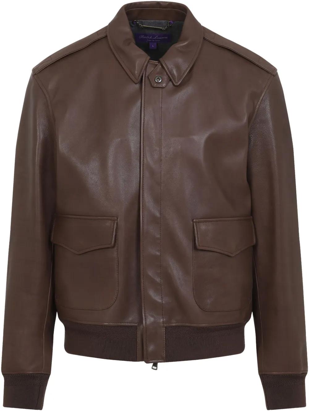 ralph-lauren-brown-Zip-Up-