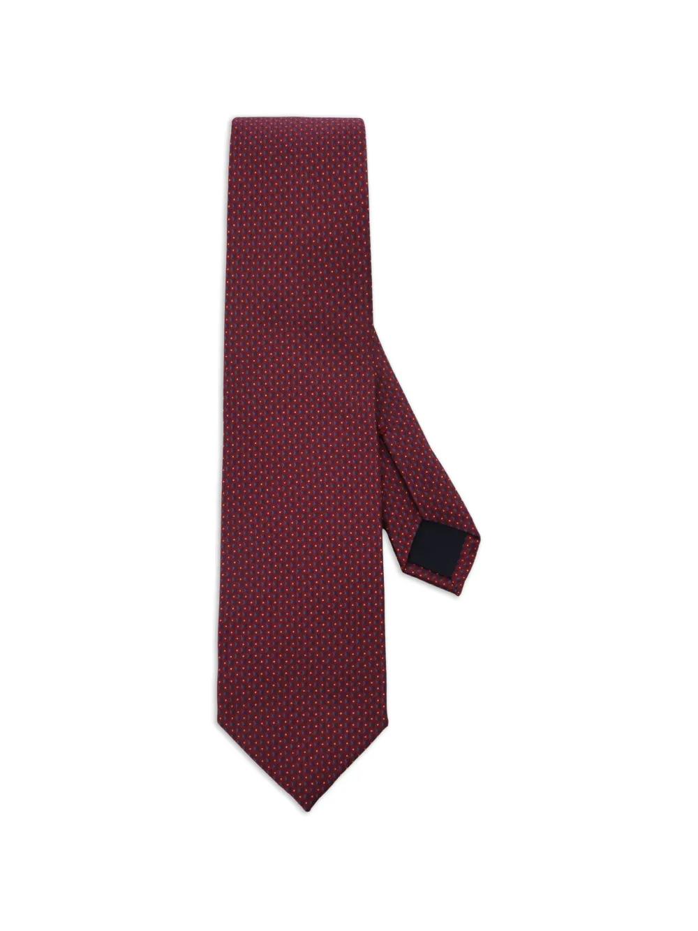 Cravate Corneliani En Soie - Rayures Marron Et Gris - Neuve Sans étiquette - Fabriquée En Italie