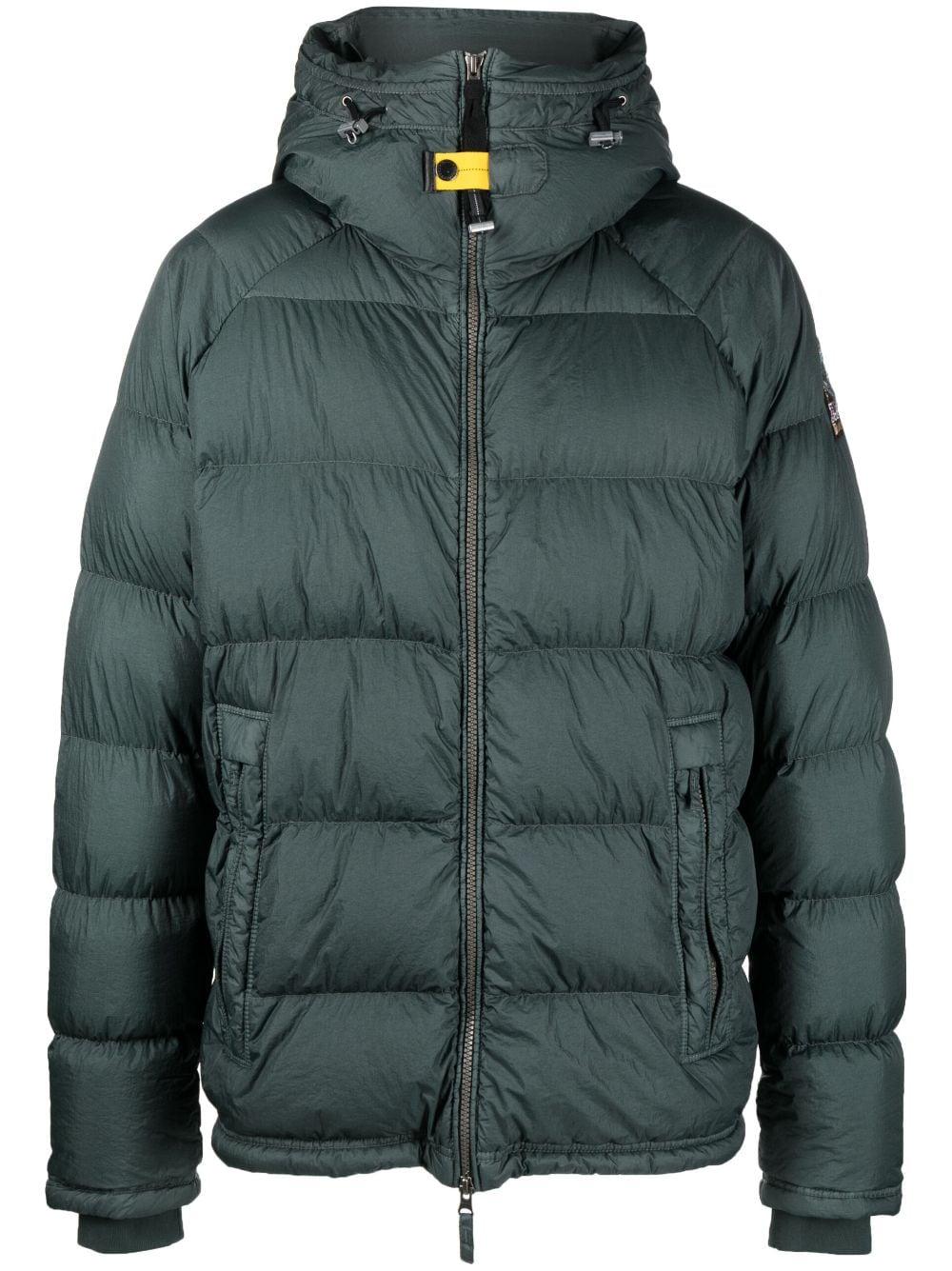 Parajumpers Norton Hooded Puffer Jacket in Green for Men | Lyst