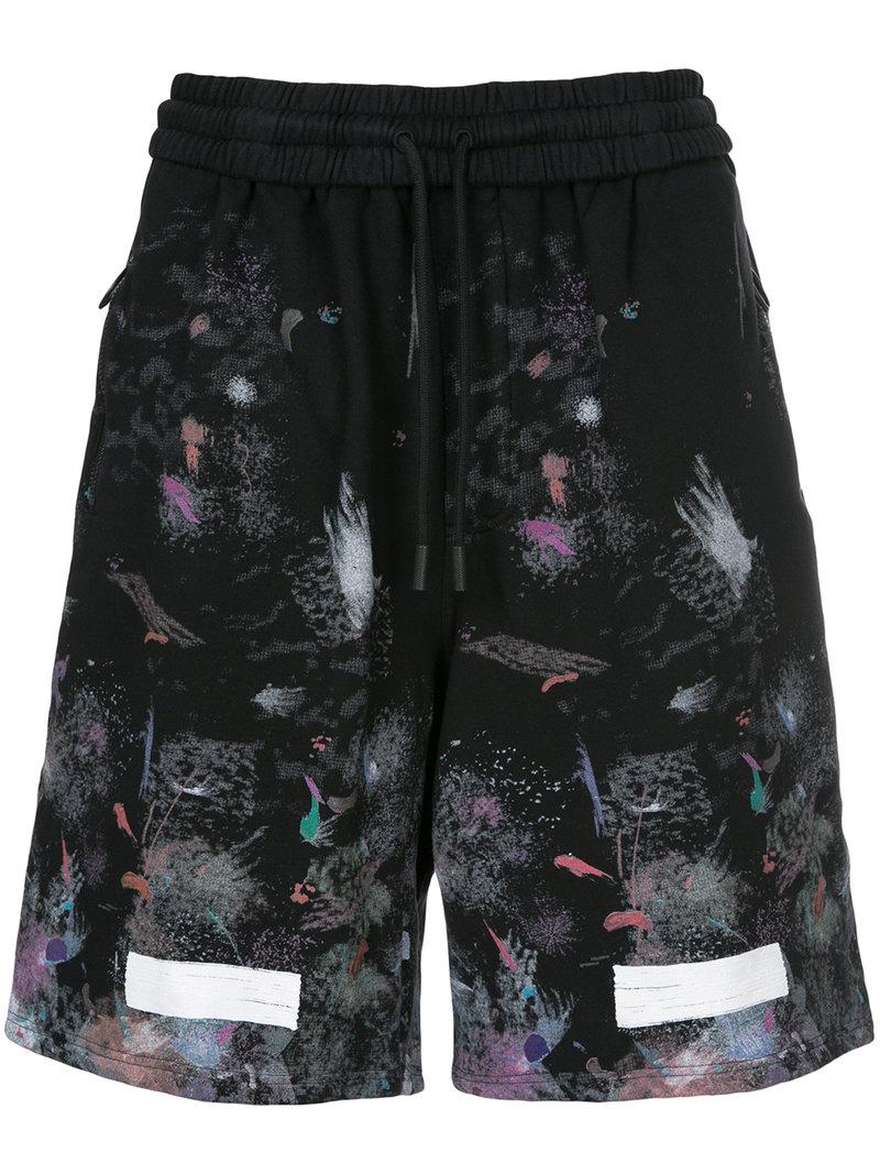wastefully maternal Wednesday Off-White c/o Virgil Abloh Diag Galaxy Shorts in Black for Men | Lyst