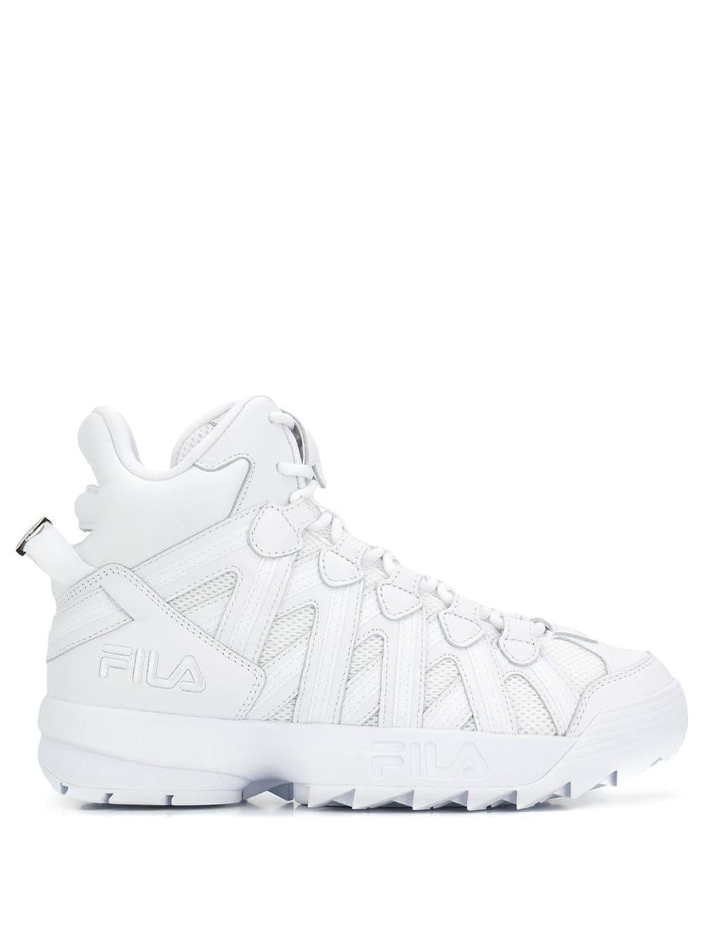 white high top filas