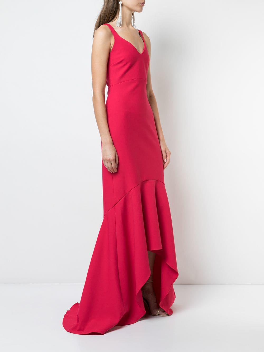 red sade gown