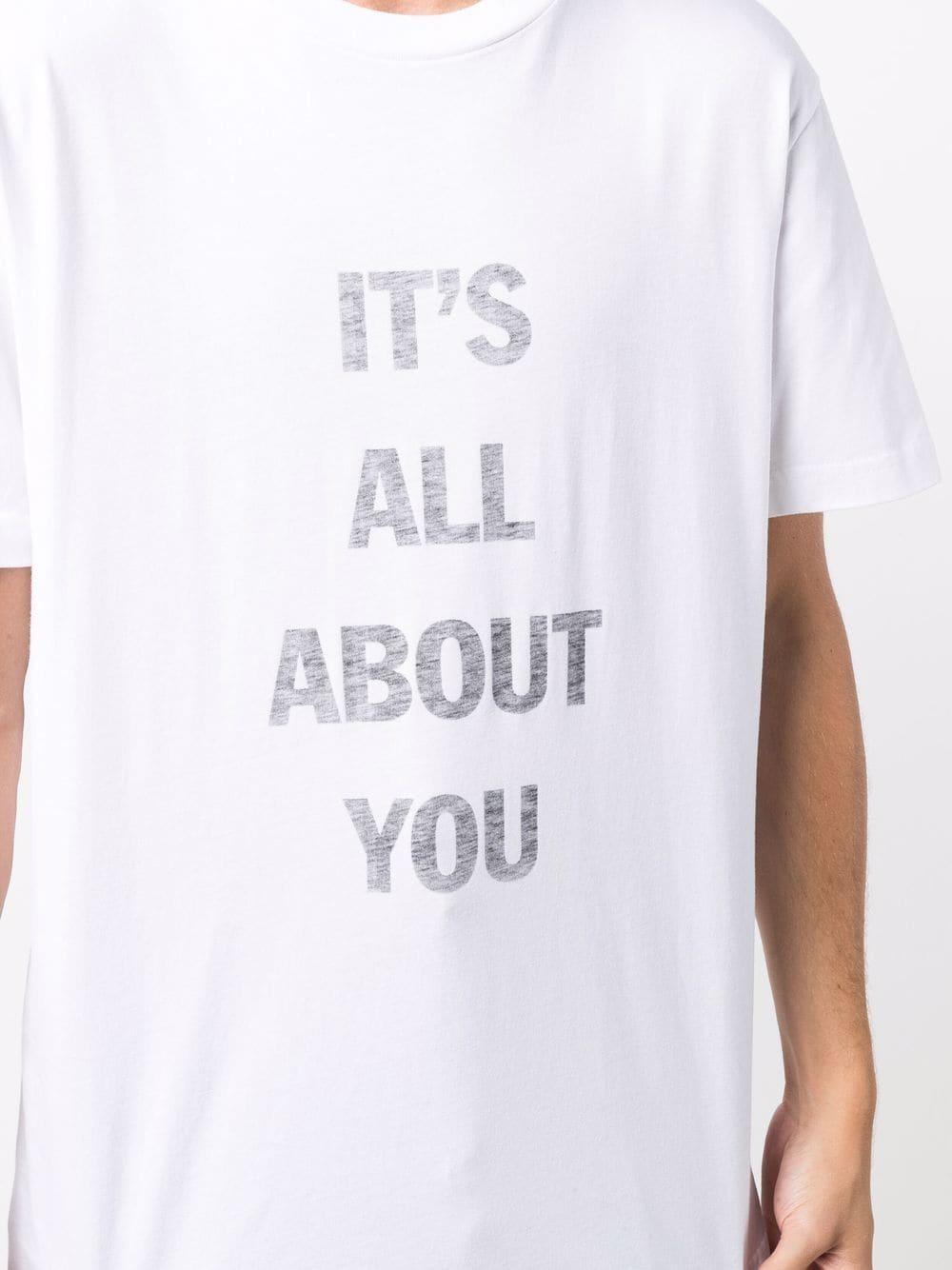 Helmut Lang It's All About You T-shirt in White for Men | Lyst